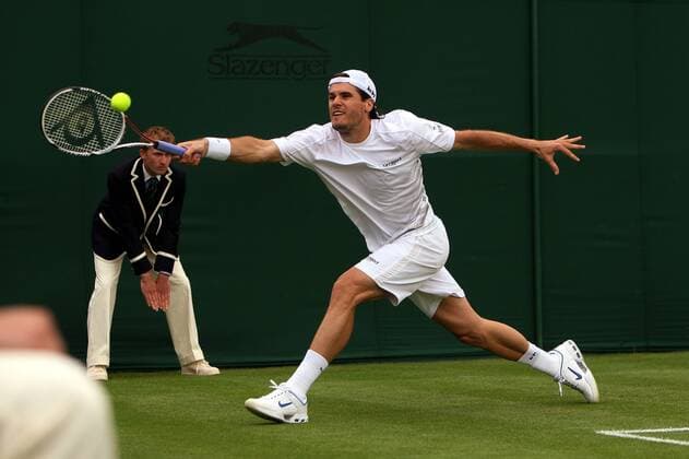 Thomas Haas (Deutschland) Tennis Herren All England Championships 2007, Grand Slam, ATP Tour Einzelbild Wimbledon, Freisteller London Dynamik, Tennis Herren All England Championships 2007, Grand Slam, ATP Tour Einzelbild Wimbledon, Freisteller London Dynamik,