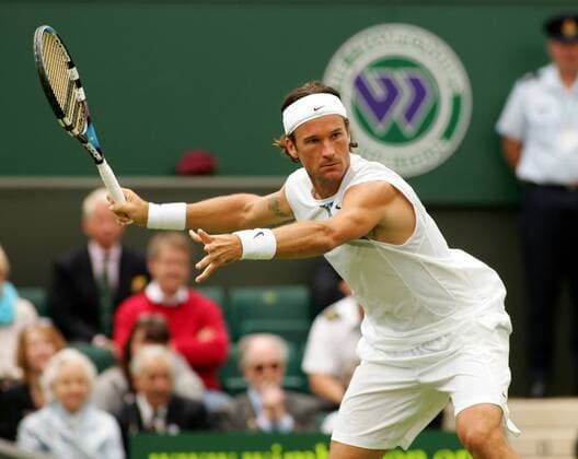Carlos Moya (Spanien) Tennis Herren All England Championships 2007, Grand Slam, ATP Tour Einzelbild Wimbledon London Tennis Herren All England Championships 2007, Grand Slam, ATP Tour Einzelbild Wimbledon London