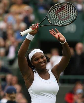 Serena Williams (USA) - Schlussjubel Tennis Herren All England Championships 2007, Grand Slam, WTA Tour, Einzelbild Wimbledon London Freude, Tennis Herren All England Championships 2007, Grand Slam, WTA Tour, Einzelbild Wimbledon London Freude,