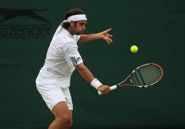 Fernando Gonzalez (Chile) Tennis Herren All England Championships 2007, Grand Slam, ATP Tour Einzelbild Wimbledon London Tennis Herren All England Championships 2007, Grand Slam, ATP Tour Einzelbild Wimbledon London