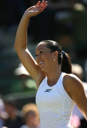 Jelena Jankovic (Serbien) - Schlussjubel -  Tennis Damen All England Championships 2007, Grand Slam, WTA Tour Einzelbild Wimbledon London Freude, Tennis Damen All England Championships 2007, Grand Slam, WTA Tour Einzelbild Wimbledon London Freude,