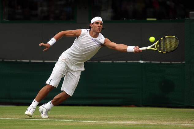 Rafael Nadal (Spanien) Tennis Herren All England Championships 2007, ATP Tour, Grand Slam Einzelbild Wimbledon Freisteller London Dynamik, Tennis Herren All England Championships 2007, ATP Tour, Grand Slam Einzelbild Wimbledon Freisteller London Dynamik,