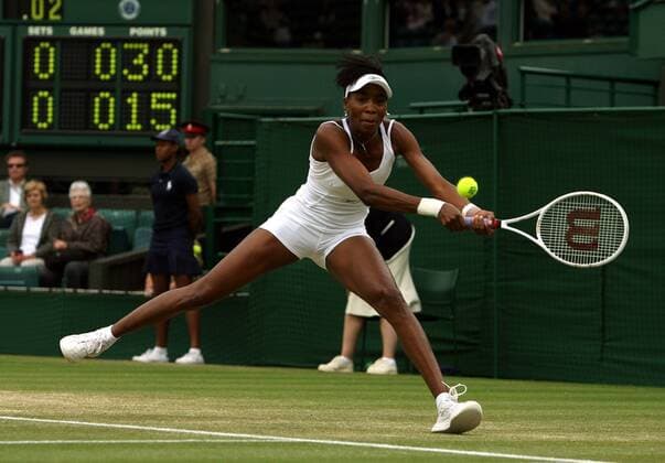 Venus Williams (USA) Tennis Damen All England Championships 2007, WTA Tour, Grand Slam Einzelbild Wimbledon London Dynamik, Tennis Damen All England Championships 2007, WTA Tour, Grand Slam Einzelbild Wimbledon London Dynamik,