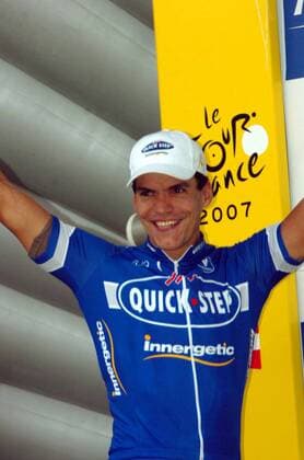 Gert Steegmans (Belgien Quick Step Innergetic) gewinnt die 2. Etappe der Tour de France 2007 -  Radsport Herren Tour de France 2007, ProTour, Straßenradsport, Straße, Rad Einzelbild 2. Etappe: Dünkirchen - Gent Freude, Radsport Herren Tour de France 2007, ProTour, Straßenradsport, Straße, Rad Einzelbild 2. Etappe: Dünkirchen - Gent Freude,