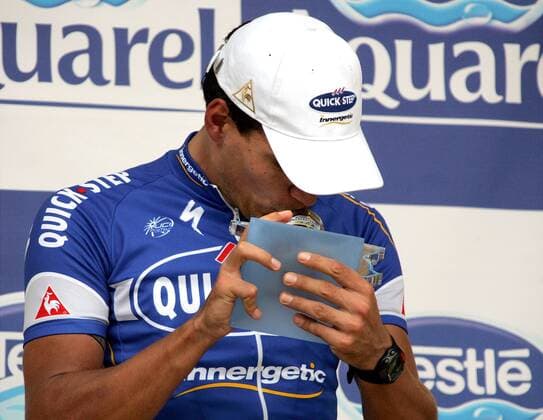 Gert Steegmans (Belgien Quick Step Innergetic) gewinnt die 2. Etappe der Tour de France 2007 Radsport Herren Tour de France 2007, ProTour, Straßenradsport, Straße, Rad Einzelbild 2. Etappe: Dünkirchen - Gent Radsport Herren Tour de France 2007, ProTour, Straßenradsport, Straße, Rad Einzelbild 2. Etappe: Dünkirchen - Gent