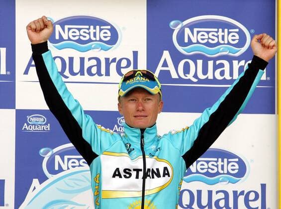Alexandre Vinokourov (Kasachstan Astana) gewinnt die 13. Etappe der Tour de France 2007 Radsport Herren Tour de France 2007, ProTour, Straßenradsport, Rad, Straße, Zeitfahren, Einzelzeitfahren, Vdig Einzelbild 13. Etappe: Albi - Albi Freude, Radsport Herren Tour de France 2007, ProTour, Straßenradsport, Rad, Straße, Zeitfahren, Einzelzeitfahren, Vdig Einzelbild 13. Etappe: Albi - Albi Freude,