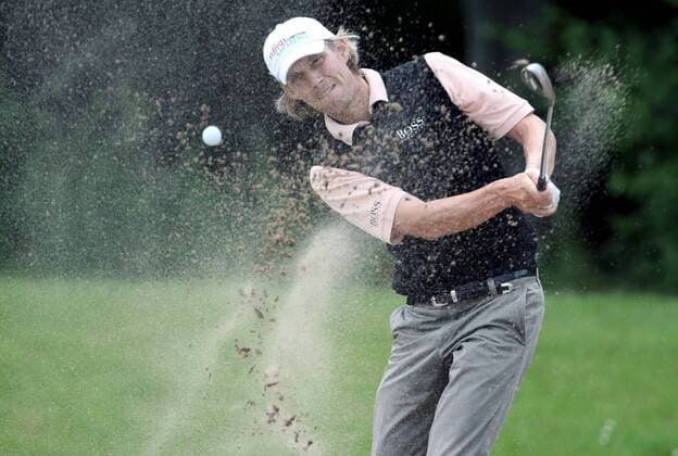 Tino Schuster (Deutschland) - Bunkerspiel Golf Herren Deutsche Bank Players Championship of Europe 2007, Player s, European PGA Tour, Einzelbild Gut Kaden Hamburg Alveslohe Dynamik, Golf Herren Deutsche Bank Players Championship of Europe 2007, Player s, European PGA Tour, Einzelbild Gut Kaden Hamburg Alveslohe Dynamik,