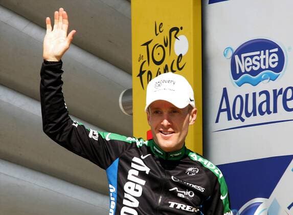 Levi Leipheimer (USA Discovery Channel) gewinnt das Zeitfahren bei der 19. Etappe der Tour de France 2007 Radsport Herren Tour de France 2007, ProTour, Straßenradsport, Straße, Rad, Zeitfahren, Einzelzeitfahren Einzelbild 19. Etappe: Cognac - Angouleme Freude, Radsport Herren Tour de France 2007, ProTour, Straßenradsport, Straße, Rad, Zeitfahren, Einzelzeitfahren Einzelbild 19. Etappe: Cognac - Angouleme Freude,
