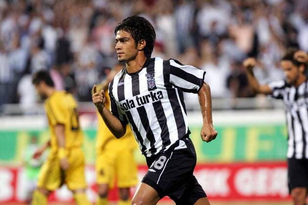 Ibrahim Toraman (Besiktas) - Torjubel -  Fußball EC 1 Herren Champions League Qualifikation 2007 2008, Besiktas Istanbul, Türkei Liga Vdig Einzelbild Istanbul Freude, Fußball EC 1 Herren Champions League Qualifikation 2007 2008, Besiktas Istanbul, Türkei Liga Vdig Einzelbild Istanbul Freude,