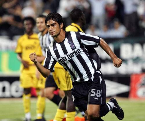 Ibrahim Toraman (Besiktas) - Torjubel -  Fußball EC 1 Herren Champions League Qualifikation 2007 2008, Besiktas Istanbul, Türkei Liga Vdig Einzelbild Istanbul Freude, Fußball EC 1 Herren Champions League Qualifikation 2007 2008, Besiktas Istanbul, Türkei Liga Vdig Einzelbild Istanbul Freude,