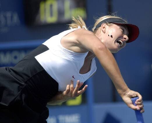 Maria Sharapova (Russland) -  (SDP2007080507) Tennis Damen Acura Classic Tennis Cup 2007, WTA Tour, Finale, Endspiel Einzelbild Carlsbad Dynamik, Tennis Damen Acura Classic Tennis Cup 2007, WTA Tour, Finale, Endspiel Einzelbild Carlsbad Dynamik,