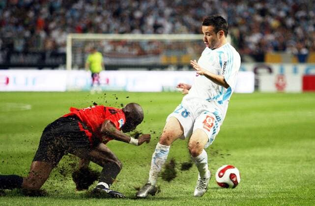 Matthieu Valbuena (Marseille) - (pan21639) Fußball Herren Ligue 1 2007 2008, 1. Französische Liga, Olympique de Marseille - Stade Rennais 0:0, OM, Rennes Gruppe Marseille Kampf, Fußball Herren Ligue 1 2007 2008, 1. Französische Liga, Olympique de Marseille - Stade Rennais 0:0, OM, Rennes Gruppe Marseille Kampf,