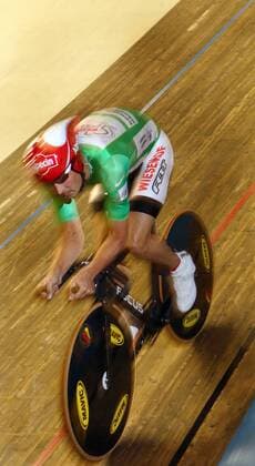 Olaf Pollack (Deutschland) Radsport LM Herren Deutsche Bahnmeisterschaften 2007, DM, Meisterschaft, Bahn, Rad, Bahnrad, Bahnradsport, Radrennsport Einzelbild Berlin Radsport LM Herren Deutsche Bahnmeisterschaften 2007, DM, Meisterschaft, Bahn, Rad, Bahnrad, Bahnradsport, Radrennsport Einzelbild Berlin