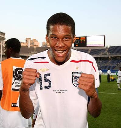 Jordan Spence (England U17) - Schlussjubel Fußball WM Herren U 17 WM 2007, Junioren, Länderspiel, Nationalteam, Nationaltrikot Einzelbild Goyang Freude, Fußball WM Herren U 17 WM 2007, Junioren, Länderspiel, Nationalteam, Nationaltrikot Einzelbild Goyang Freude,