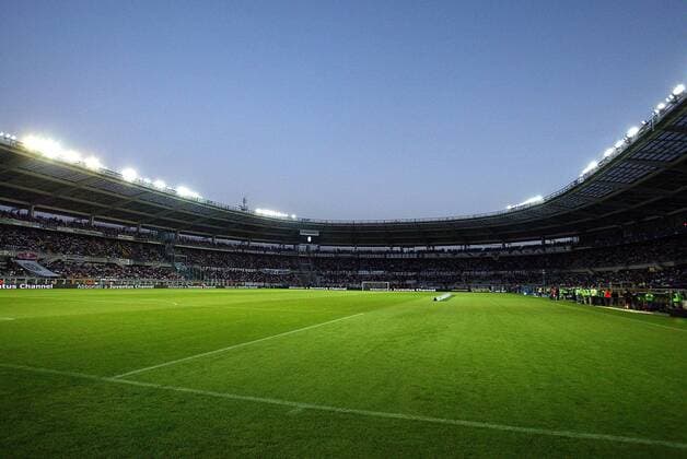 Das ausverkaufte Stadio Delle Alpi, Heimspielstätte von Juventus Turin- Fußball Herren Serie A 2007 2008, 1. Italienische Liga, Juventus Turin, Juve Totale Stadio Delle Alpi Turin Fußball Herren Serie A 2007 2008, 1. Italienische Liga, Juventus Turin, Juve Totale Stadio Delle Alpi Turin