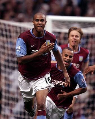 Zatyai Knight (Aston Villa, vorn) - Torjubel -  Fußball Herren English Premier League 2007 2008, 1. Englische Liga, Einzelbild Birmingham Freude, Fußball Herren English Premier League 2007 2008, 1. Englische Liga, Einzelbild Birmingham Freude,