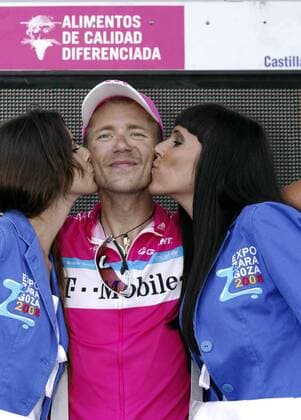 Andreas Klier (Deutschland T Mobile) gewinnt die 13. Etappe der Spanienrundfahrt 2007 - Radsport Herren Vuelta a Espana 2007, Spanienrundfahrt, ProTour, Straßenradsport, Straße, Rad, Gruppe 13. Etappe: Hellin - Torre Pacheco Freude, Radsport Herren Vuelta a Espana 2007, Spanienrundfahrt, ProTour, Straßenradsport, Straße, Rad, Gruppe 13. Etappe: Hellin - Torre Pacheco Freude,