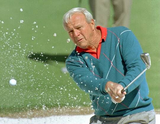 Bilder des Tages - SPORT Arnold Palmer (USA) -  (AUG96041008) Golf Herren US Masters 1996 PGA Tour Einzelbild Augusta Golf Herren US Masters 1996 PGA Tour Einzelbild Augusta