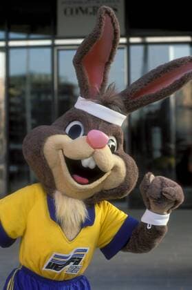 Berni, Maskottchen der Europameisterschaft 1992 Fußball Herren Vorschau EM 1992, Fotoshooting, Vdia Einzelbild Göteborg Fußball Herren Vorschau EM 1992, Fotoshooting, Vdia Einzelbild Göteborg