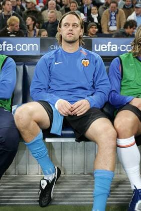 Torwart Timo Hildebrand (Valencia) auf der Bank Fußball EC 1 Herren Champions League 2007 2008, FC Valencia Einzelbild Gelsenkirchen Fußball EC 1 Herren Champions League 2007 2008, FC Valencia Einzelbild Gelsenkirchen