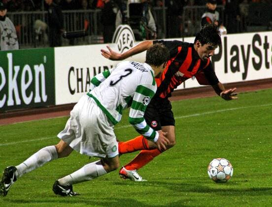 Ilsinho (Donezk, re.) im Duell -  (EN00146890007) Fußball EC 1 Herren Champions League 2007 2008, Schachtjor Donezk - Celtic Glasgow 2:0, Shakhtyor, Shakhtar Gruppe Donetsk Dynamik, Fußball EC 1 Herren Champions League 2007 2008, Schachtjor Donezk - Celtic Glasgow 2:0, Shakhtyor, Shakhtar Gruppe Donetsk Dynamik,