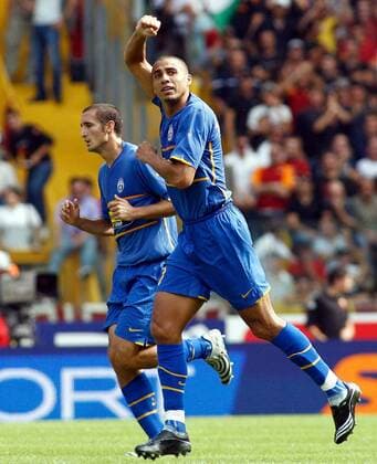 David Trezeguet (Juventus Turin, vorn) - Torjubel -  Fußball Herren Serie A 2007 2008, 1. Italienische Liga, Juventus Turin, Juve Einzelbild Rom Freude, Fußball Herren Serie A 2007 2008, 1. Italienische Liga, Juventus Turin, Juve Einzelbild Rom Freude,