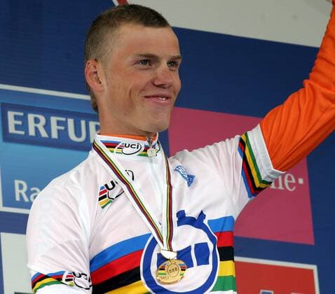 Lars Boom (Niederlande) gewinnt die U23 Weltmeisterschaft im Einzelzeitfahren 2007 Radsport WM Herren WM 2007, U23, U 23, Straßenradsport, Straße, Rad, Nationaltrikot, Nachwuchs, Junioren, Zeitfahren Einzelbild Stuttgart Radsport WM Herren WM 2007, U23, U 23, Straßenradsport, Straße, Rad, Nationaltrikot, Nachwuchs, Junioren, Zeitfahren Einzelbild Stuttgart