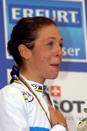 Marta Bastianelli (Italien) - Weltmeisterin 2007 - Radsport WM Damen WM 2007, Straßenradsport, Straße, Rad, Porträt Stuttgart Freude, Radsport WM Damen WM 2007, Straßenradsport, Straße, Rad, Porträt Stuttgart Freude,