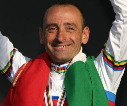 Paolo Bettini (Italien) - Weltmeister 2007 in Stuttgart Radsport WM Herren WM 2007, Straßenradsport, Straße, Rad Porträt Stuttgart Freude, Radsport WM Herren WM 2007, Straßenradsport, Straße, Rad Porträt Stuttgart Freude,