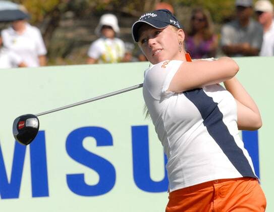 Morgan Pressel (USA) -  (PAL2007101212) Golf WM Damen Samsung World Championship 2007, LPGA Tour Einzelbild Palm Desert Dynamik, Golf WM Damen Samsung World Championship 2007, LPGA Tour Einzelbild Palm Desert Dynamik,