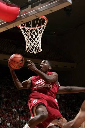 Jordan Crawford (Indiana Hoosiers) während der Saisoneröffnung 2007 2008 am Ball - (Icon74733437) Basketball Herren Indiana Hysteria Saisoneröffnung 2007 2008, NCCA College League, Collegebasketball, Vdig Einzelbild Bloomington Dynamik, Basketball Herren Indiana Hysteria Saisoneröffnung 2007 2008, NCCA College League, Collegebasketball, Vdig Einzelbild Bloomington Dynamik, EDITORIAL USE ONLY