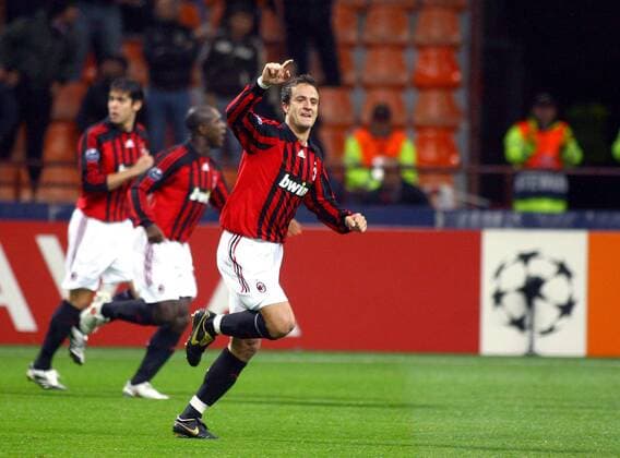 Alberto Gilardino (AC Mailand) - Torjubel - Fußball EC 1 Herren Champions League 2007 2008, AC Mailand, Milan, Vdig Einzelbild Mailand Freude, Fußball EC 1 Herren Champions League 2007 2008, AC Mailand, Milan, Vdig Einzelbild Mailand Freude,