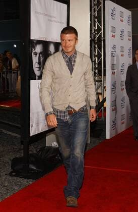 David Beckham (England Los Angeles Galaxy) anlässlich der Premiere des Films - Lions for Lambs - in Los Angeles Fußball Herren MLS 2007 2008, Major League Soccer, Filmpremiere, Premiere Einzelbild Los Angeles, LA, L A Fußball Herren MLS 2007 2008, Major League Soccer, Filmpremiere, Premiere Einzelbild Los Angeles, LA, L A