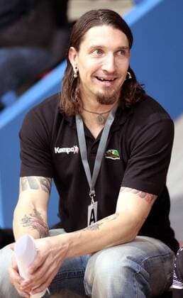 Interimstrainer und Sportdirektor Stefan Kretzschmar (Magdeburg) Handball 1. BL Herren Saison 2007 2008, SC Gladiators Magdeburg, SCM Einzelbild Aschaffenburg Handball 1. BL Herren Saison 2007 2008, SC Gladiators Magdeburg, SCM Einzelbild Aschaffenburg