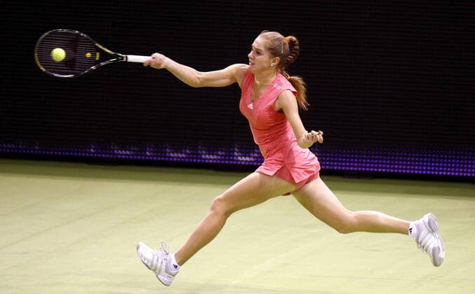 Anna Chakvetadze (Rußland) -  Tennis WM Damen Sony Ericsson Championships 2007, WTA Tour Einzelbild Madrid Dynamik, Tennis WM Damen Sony Ericsson Championships 2007, WTA Tour Einzelbild Madrid Dynamik,