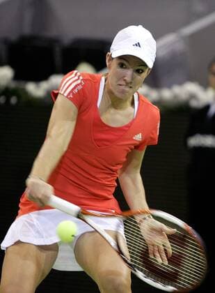 Justine Henin (Belgien) -  (pan23100) Tennis WM Damen Sony Ericsson Championships 2007, WTA Tour Einzelbild Madrid Dynamik, Tennis WM Damen Sony Ericsson Championships 2007, WTA Tour Einzelbild Madrid Dynamik, 
