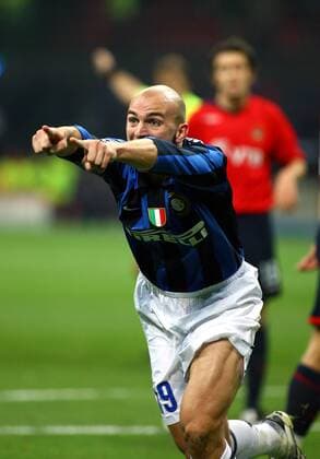 Esteban Cambiasso (Inter Mailand) - Torjubel - Fußball EC 1 Herren Champions League 2007 2008, FC Internazionale Mailand Einzelbild Mailand Freude, Begeisterung, Fußball EC 1 Herren Champions League 2007 2008, FC Internazionale Mailand Einzelbild Mailand Freude, Begeisterung,