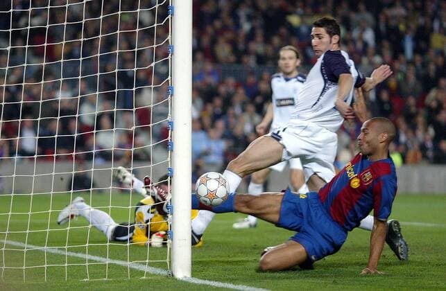 Thierry Henry (FC Barcelona, re.) erzielt das 1:0 -  - NOxONLINExUSE Fußball EC 1 Herren Champions League 2007 2008, FC Barcelona - Glasgow Rangers 2:0, Barca Gruppe Barcelona Dynamik, Fußball EC 1 Herren Champions League 2007 2008, FC Barcelona - Glasgow Rangers 2:0, Barca Gruppe Barcelona Dynamik,
