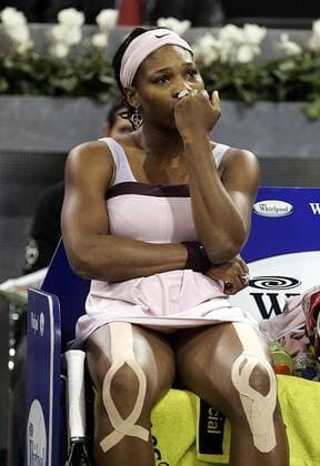 Serena Williams (USA) verzweifelt -  (pan23125) Tennis WM Damen Sony Ericsson Championships 2007, WTA Tour Einzelbild Madrid Enttäuschung, Tennis WM Damen Sony Ericsson Championships 2007, WTA Tour Einzelbild Madrid Enttäuschung, 