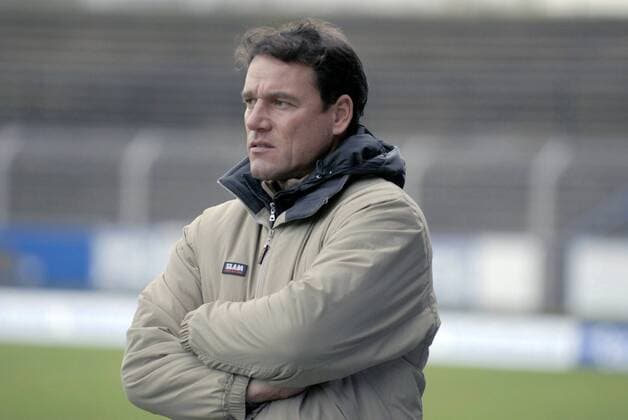 Trainer Brent Goulet (Elversberg) Fußball Herren Regionalliga Süd 2007 2008, 3. Liga, SV 07 Elversberg Einzelbild Frankfurt M. Fußball Herren Regionalliga Süd 2007 2008, 3. Liga, SV 07 Elversberg Einzelbild Frankfurt M.