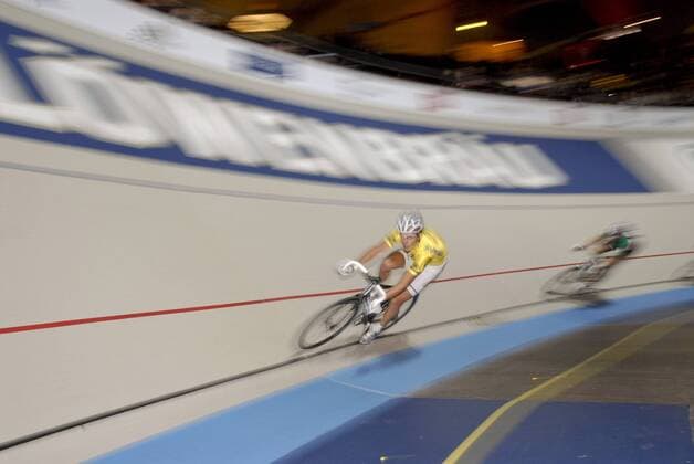 Leif Lampater (Deutschland) Radsport Herren 44. Münchener 6 Tage Rennen 2007, Sechstagerennen, Sechstage, Sechs, Sixdays, six days Einzelbild München Dynamik, Radsport Herren 44. Münchener 6 Tage Rennen 2007, Sechstagerennen, Sechstage, Sechs, Sixdays, six days Einzelbild München Dynamik,