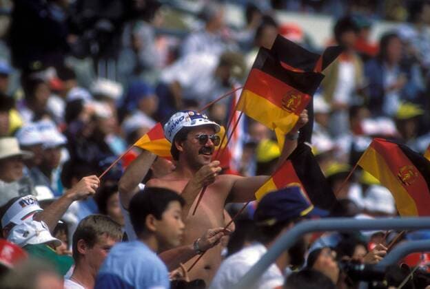 Fans der DDR während der Sommerspiele 1988 in Seoul Leichtathletik OS Sommer Damen Olympische Spiele Seoul 1988, Sommerspiele Gruppe Seoul Leichtathletik OS Sommer Damen Olympische Spiele Seoul 1988, Sommerspiele Gruppe Seoul