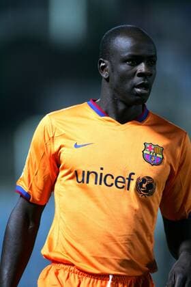 Lilian Thuram (FC Barcelona) -  Fußball Herren Primera Division 2007 2008, 1. Spanische Liga, FC Barcelona, Barca Einzelbild Valencia Fußball Herren Primera Division 2007 2008, 1. Spanische Liga, FC Barcelona, Barca Einzelbild Valencia