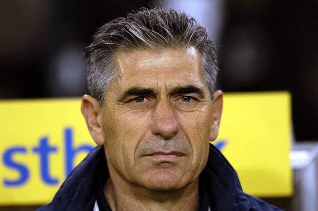 Nationaltrainer Angelos Anastasiadis (Zypern) Fußball Länderspiel Herren EM Qualifikation 2007, Nationalmannschaft Porträt Hannover Fußball Länderspiel Herren EM Qualifikation 2007, Nationalmannschaft Porträt Hannover