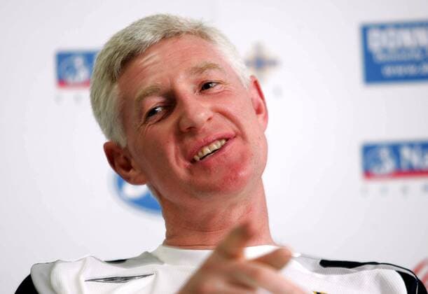 Nationaltrainer Nigel Worthington (Nordirland) auf der Pressekonferenz - (  - NOxONLINExUSE Fußball Herren Nationalmannschaft 2007, Pressetermin Porträt Las Palmas de Gran Canaria Fußball Herren Nationalmannschaft 2007, Pressetermin Porträt Las Palmas de Gran Canaria
