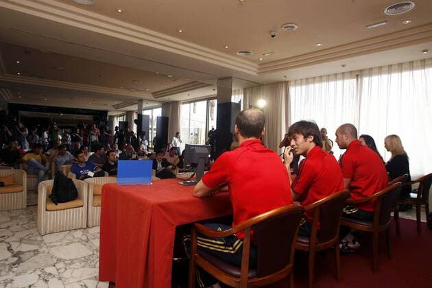 Pressekonferenz Spanien -  - NOxONLINExUSE Fußball Herren Nationalmannschaft 2007, Pressetermin Totale Las Palmas de Gran Canaria Fußball Herren Nationalmannschaft 2007, Pressetermin Totale Las Palmas de Gran Canaria