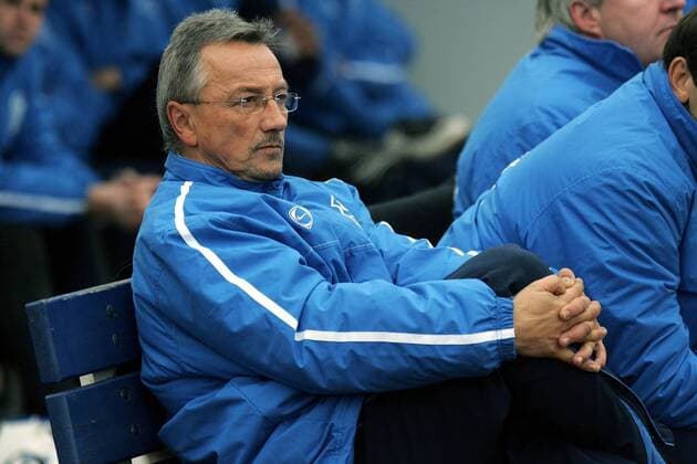Trainer Michael Krüger (Saarbrücken) Fußball Herren Oberliga Südwest 2007 2008, 1. FC Saarbrücken Einzelbild Worms Fußball Herren Oberliga Südwest 2007 2008, 1. FC Saarbrücken Einzelbild Worms