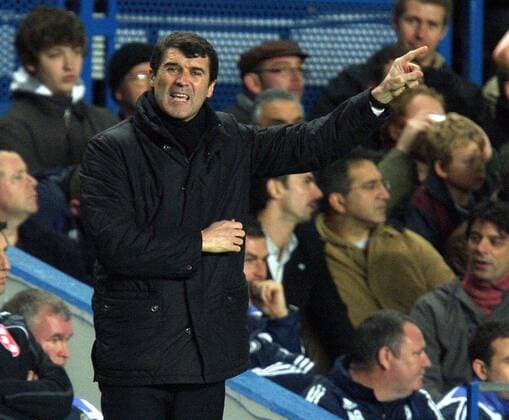 Trainer Roy Keane (Sunderland) gibt Anweisungen -  Fußball Herren English Premier League 2007 2008, 1. Englische Liga, Sunderland AFC, FC Einzelbild London Fußball Herren English Premier League 2007 2008, 1. Englische Liga, Sunderland AFC, FC Einzelbild London