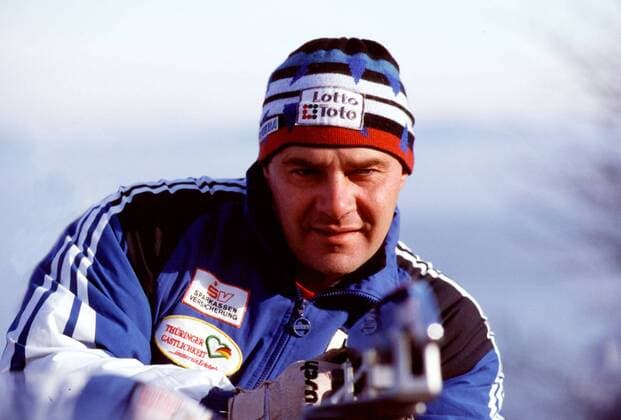Wolfgang Hoppe (Deutschland) Bobsport Herren 1998, Vierer, Viererbob, 4er, 4 er, Bob Einzelbild Aufnahmedatum geschätzt Bobsport Herren 1998, Vierer, Viererbob, 4er, 4 er, Bob Einzelbild Aufnahmedatum geschätzt