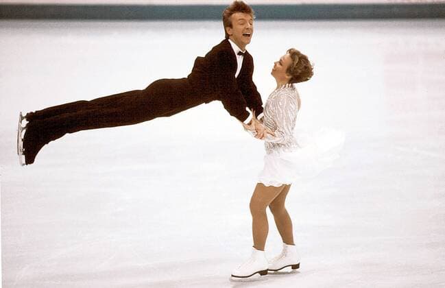 Jayne Torvill und Christopher Dean (beide Großbritannien) Eistanz OS Winter Olympische Spiele Lillehammer 1994, Winterspiele Gruppe Lillehammer Eistanz OS Winter Olympische Spiele Lillehammer 1994, Winterspiele Gruppe Lillehammer